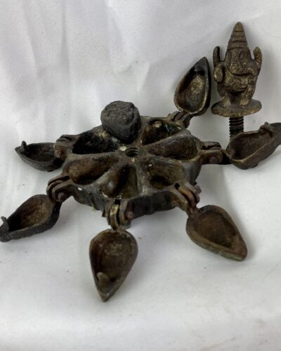 Preserved Kumkum Brass Ganesha Wedding Box - Image 3