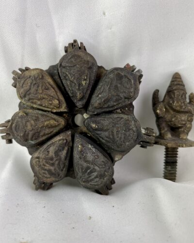 Preserved Kumkum Brass Ganesha Wedding Box - Image 6