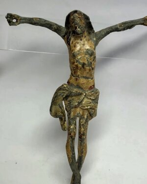 AUTHENTIC , Collectible, Mid 1800’s Lead Casting, Crucifixion, Crucified JESUS CHRIST