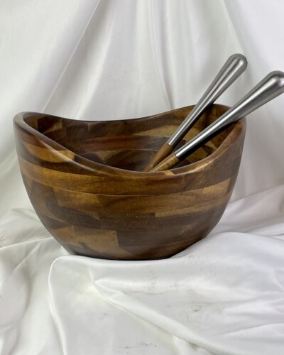 Beautiful, NEW, Exotic Wooden Salad Bowl