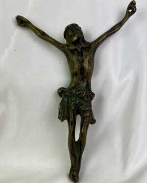 4 of 218 Beautifully preserved Antique Bronze Casting of Crucified Jesus Christ