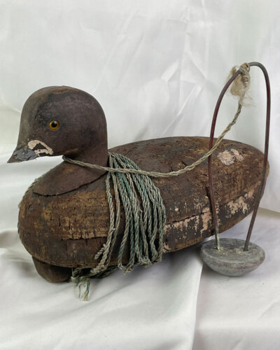 Battle Worn, Handmade Vintage/Antique Wooden Duck Decoy