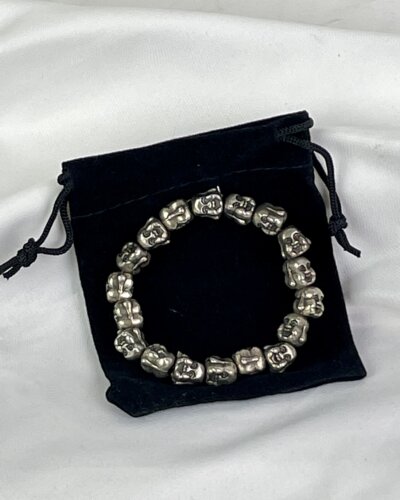 Tibetan Buddhist Silver expandable Bracelet