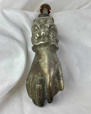 Authentic Antique , early 1900’s, Cast Iron Door Knocker the Hand of Hamsa, Fatima