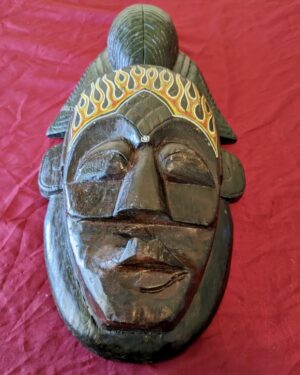 Vintage Hand Carved Wooden African Tribal Mask