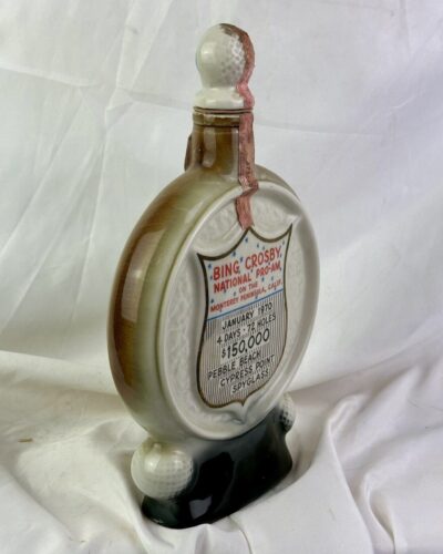 Bing Crosby Jim Beam Vintage Golf  Decanter 1970, National Pro-Am Pebble Beach - Image 7