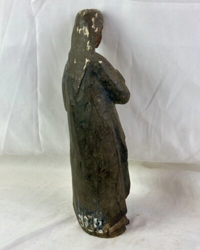 Antique Patina, Wooden Santos Statue - Image 6