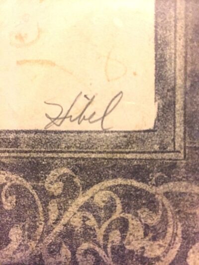 RARE Artist Proof,  Edith Hibel: IV  8/10 , Matted, Gold Wooden Frame - Image 5